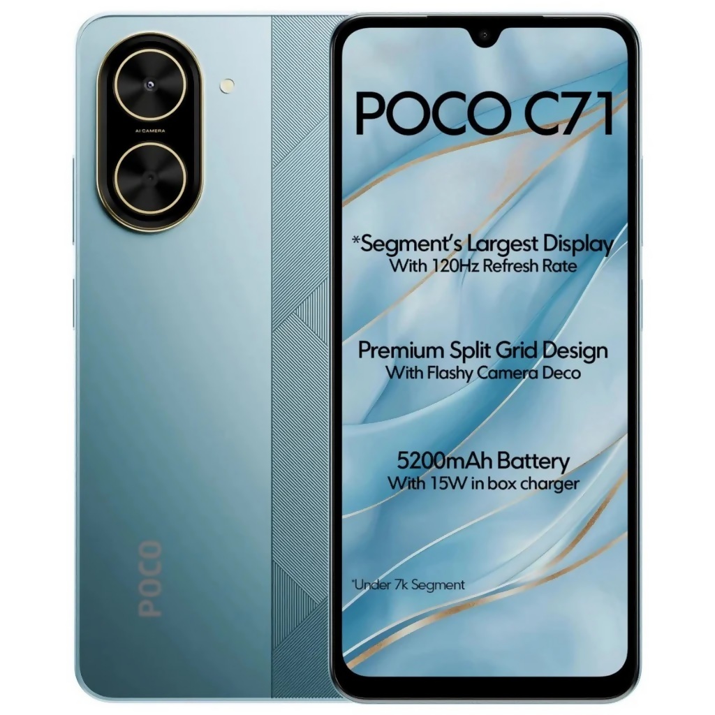 Xiaomi POCO C71 128Gb 4Ram Color Azul Nuevo Libre